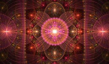 Art Flower, circles, apricot shades, swirls HD wallpaper