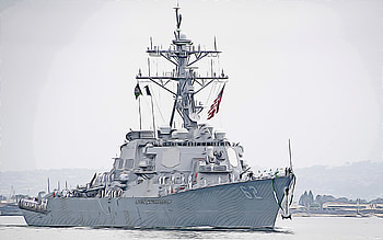USS Fitzgerald, , vector art, DDG-62, destroyer, United States Navy, US army, abstract ships, battleship, US Navy, Arleigh Burke-class, USS Fitzgerald DDG-62 HD wallpaper