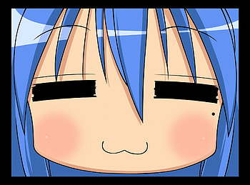 Konata's Smile, izumi, lucky star, smile, face, konata, blush HD wallpaper