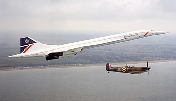 The Last Flight, military, aircraft, spitfire, concorde, flight, commercial HD wallpaper