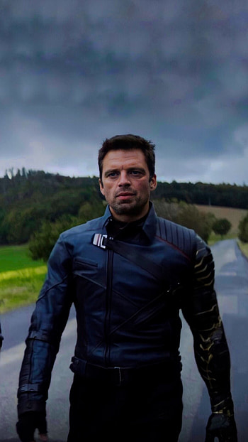 Sebastian Stan, Spacewalker character, Falcon and the Winter Soldier, Stylish Marvel aesthetic HD phone wallpaper