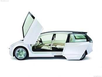 Honda Skydeck Concept (2009) Side, white, car, skydeck, side, sketch, honda, 2009, amazing, concept HD wallpaper