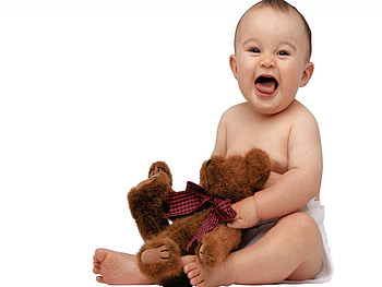 My favorite teddy, toy, teddy bear, family, love, baby, son, people HD wallpaper