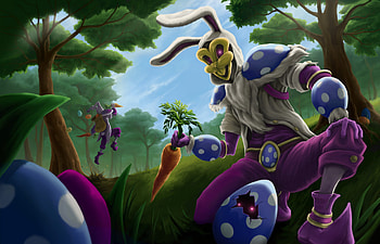 Easterbunny Shaco - League of Legends, Shaco (League Of Legends), video game, League Of Legends HD wallpaper