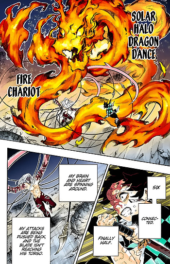 Demon Slayer — Solar Halo Dragon Dance: Fire Chariot ( & Android ), Anime, Demon Slayer: Kimetsu no Yaiba HD phone wallpaper