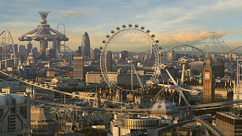Future city architecture, Futuristic skyscrapers, Urban travel destinations, Illuminated skyline HD wallpaper