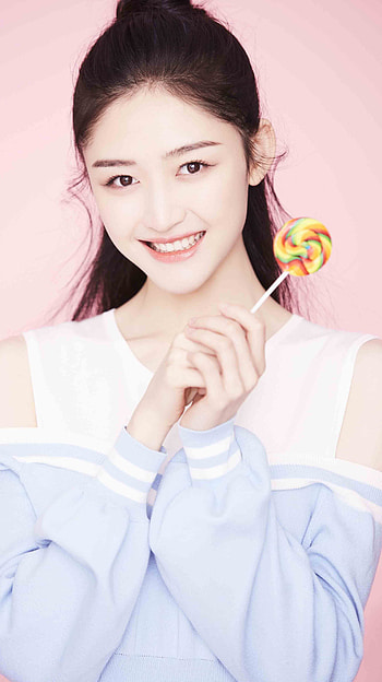 Huang, korean actress, cute HD phone wallpaper
