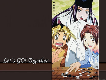 Let's GO! Together, akari, sai, fujiwara, go, hikaru, shindou HD wallpaper