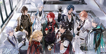 Genshin Impact Legends Unite: Ultra Featuring Zhongli & Friends, Zhongli (Genshin Impact), Neuvillette (Genshin Impact), Diluc (Genshin Impact), Kaeya (Genshin Impact), Tartaglia Childe (Genshin Impact), video game, Genshin Impact HD wallpaper