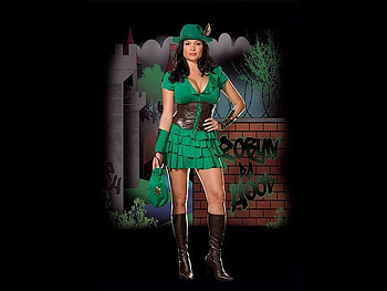 Lady in Green, lady, in green, costume, , beautiful HD wallpaper