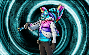 Sleet, blue grunge background, Fortnite, vortex, Fortnite characters, Sleet Skin, Fortnite Battle Royale, Sleet Fortnite HD wallpaper