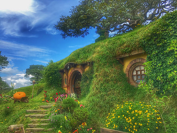 Nature, New Zealand, Fairy, Fabulous, Hobbiton, Forest House HD wallpaper