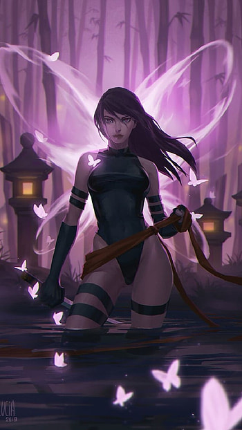 Psylocke 33, X-Men, girl, Marvel HD phone wallpaper