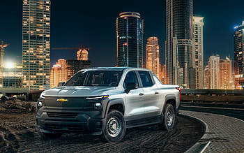 Chevrolet Silverado EV WT Crew Cab, , nightscapes, 2023 cars, SUVs, electric cars, 2023 Chevrolet Silverado EV WT, american cars, Chevrolet HD wallpaper