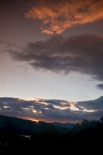 Nature, Sunset, Sky, Twilight, Clouds, Dark, Dusk, Evening HD phone wallpaper