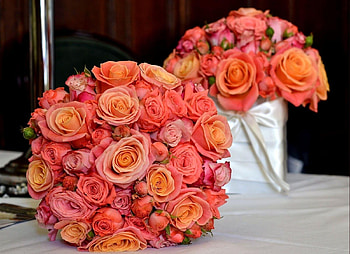 Flowers, Roses, Bouquets, Ball, Composition HD wallpaper
