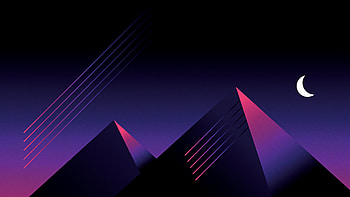 Retrowave Outrun Mountains Night, retrowave, mountains, night, artist, artwork, digital-art HD wallpaper