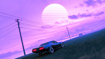 Synthwave Traveller, synthwave, scifi, artist, artwork, digital-art HD wallpaper