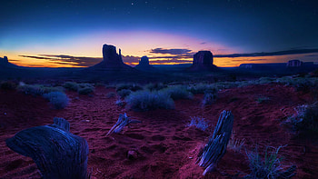Sunset in Monument Valley, utah, colors, sky, rocks, usa HD wallpaper