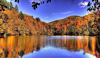 lake in Turkey, trees, sky, turkey, lake HD wallpaper