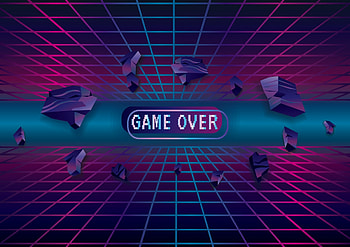 Game Over, Game night, Gaming zone, Vector art HD wallpaper