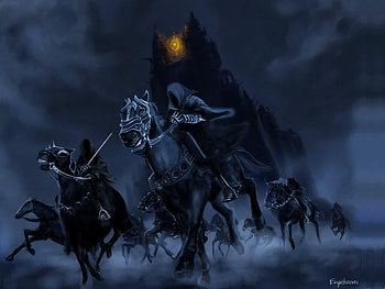 Run of the Night, night, horses, castle, horsemen HD wallpaper