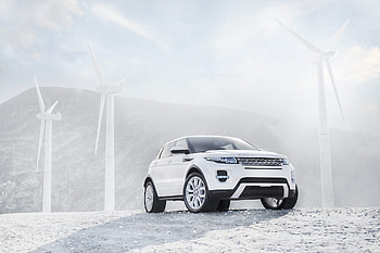 Range Rover, Land Rover, Cars, Suv, Jeep, Windmills, Wind Turbines, Parquetnik HD wallpaper