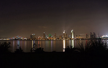 Cities, Rivers, Night, Bridge, Beautiful Landscape HD wallpaper