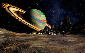 Ring, Universe, 3D, Space, Planet, Saturn HD wallpaper