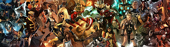Marvel triple monitor, High-quality , Multi-screen setup, Epic superhero HD wallpaper