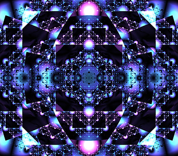Abstract, Pattern, Fractal, Glow, Square, Geometry HD wallpaper