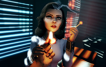 Burial at Sea - Hot Elizabeth, burial, awesome, booker, elizabeth, at, game, lips, bioshock, sexy, sea, eyes, hot, woman, smoke, infinite, fire, dewitt HD wallpaper