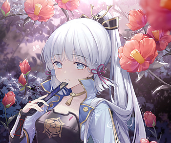 Kamisato Ayaka, Kamisato Ayaka (Genshin Impact), video game, Genshin Impact HD wallpaper