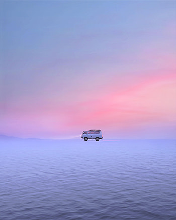 Winter, Snow, Cars, Car, Field, Van HD phone wallpaper