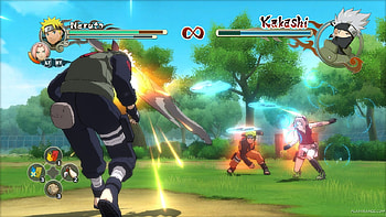 Storm 2 Ninjas, ultimate, 2, boss battle, ninja, ko, kakashi, sakura, naruto, shirakin, storm HD wallpaper