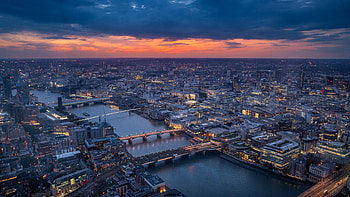 Cities, Architecture, London, Building, Night City, Bridge HD wallpaper