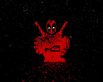 Deadpool, shattered art, abstract HD wallpaper