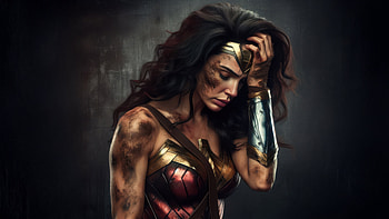 Wonder Woman Failed, wonder-woman, superheroes, artwork, digital-art, ai, deviantart HD wallpaper