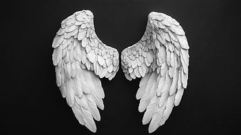 Ethereal Fantasy: with Angel Wings, fantasy, angel wings, sculpture, artistic HD wallpaper