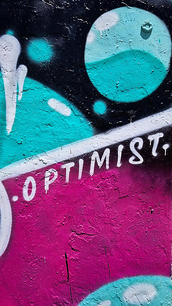 Art, Words, Paint, Wall, Graffiti, Word, Optimist HD phone wallpaper