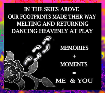 Foot Prints Of Love ....., footprints, dance, love, hearts, angels, forever HD wallpaper