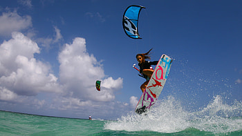 Celine Rodenas, Kiteboarding HD wallpaper