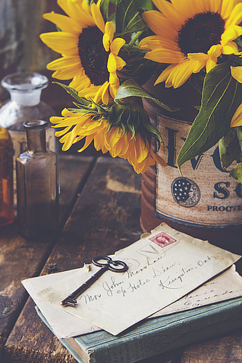 Flowers, Miscellanea, Miscellaneous, Bouquet, Letters, Key, Envelopes HD phone wallpaper