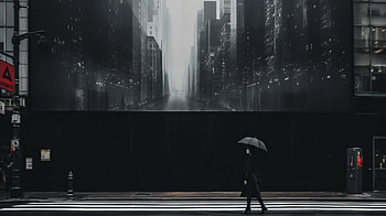 Black and White Urban Aesthetic - Cityscape, black aesthetic, dark, city HD wallpaper