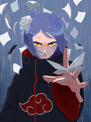 Konan (Naruto), Konan akatsuki, Naruto artwork, Naruto fanart HD phone wallpaper