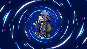 Digimon Bearmon, anime, artist, artwork, digital-art HD wallpaper