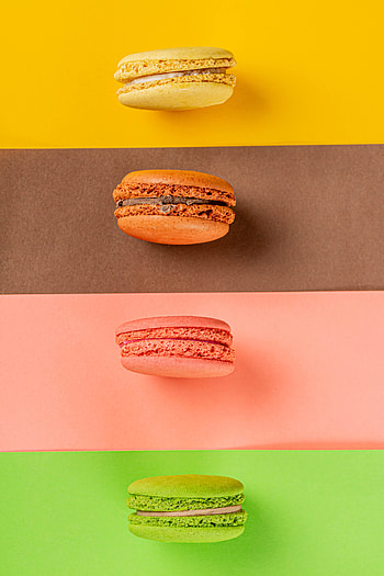 Food, Desert, Cookies, Bright, Multicolored, Motley, Macaroons, Makaroons HD phone wallpaper