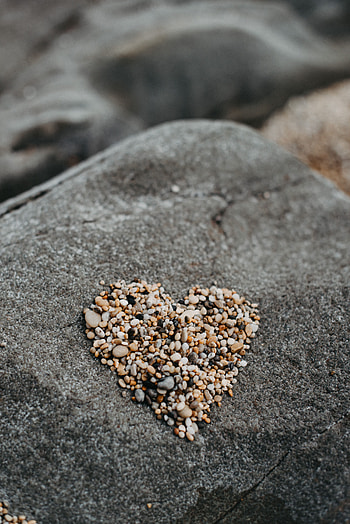 Stones, Pebble, Love, Rock, Stone, Heart HD phone wallpaper