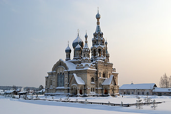 Cities, Winter, Snow, Temple, Cold, Russia, Spassky Temple, Yaroslavl Region, Kukoboy Village, Village Of Kukobo HD wallpaper