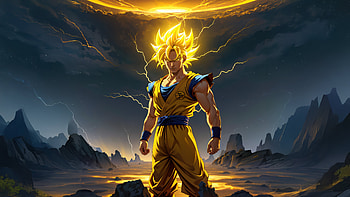 Goku Super Saiyan Dragonball Z, goku, anime, cgi, artist, artwork, digital-art, ai, deviantart HD wallpaper